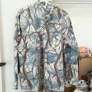 Men's Blue Woodland Camp Button Down